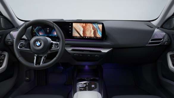 Tailpipe trims BMW 2 Series Gran Coupé Snapper Rocks Blue metallic F44 close-up rear